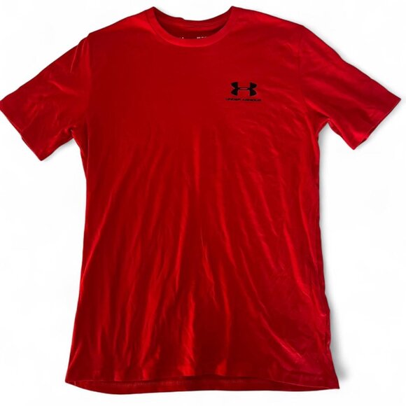 Under Armour Red T Shirt - Small Unisex - Picture 1 of 2